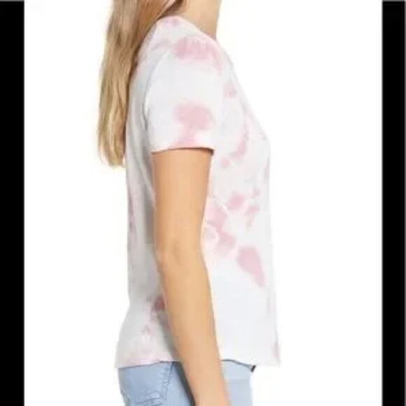 Faherty Didion organic hemp/cotton pink and white tie dye size small - Picture 2 of 8